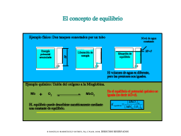 En concepto de equilibrio