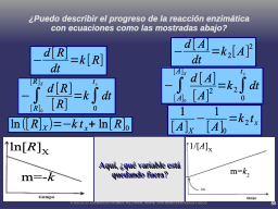 Ecuaciones típicas de la cinética química